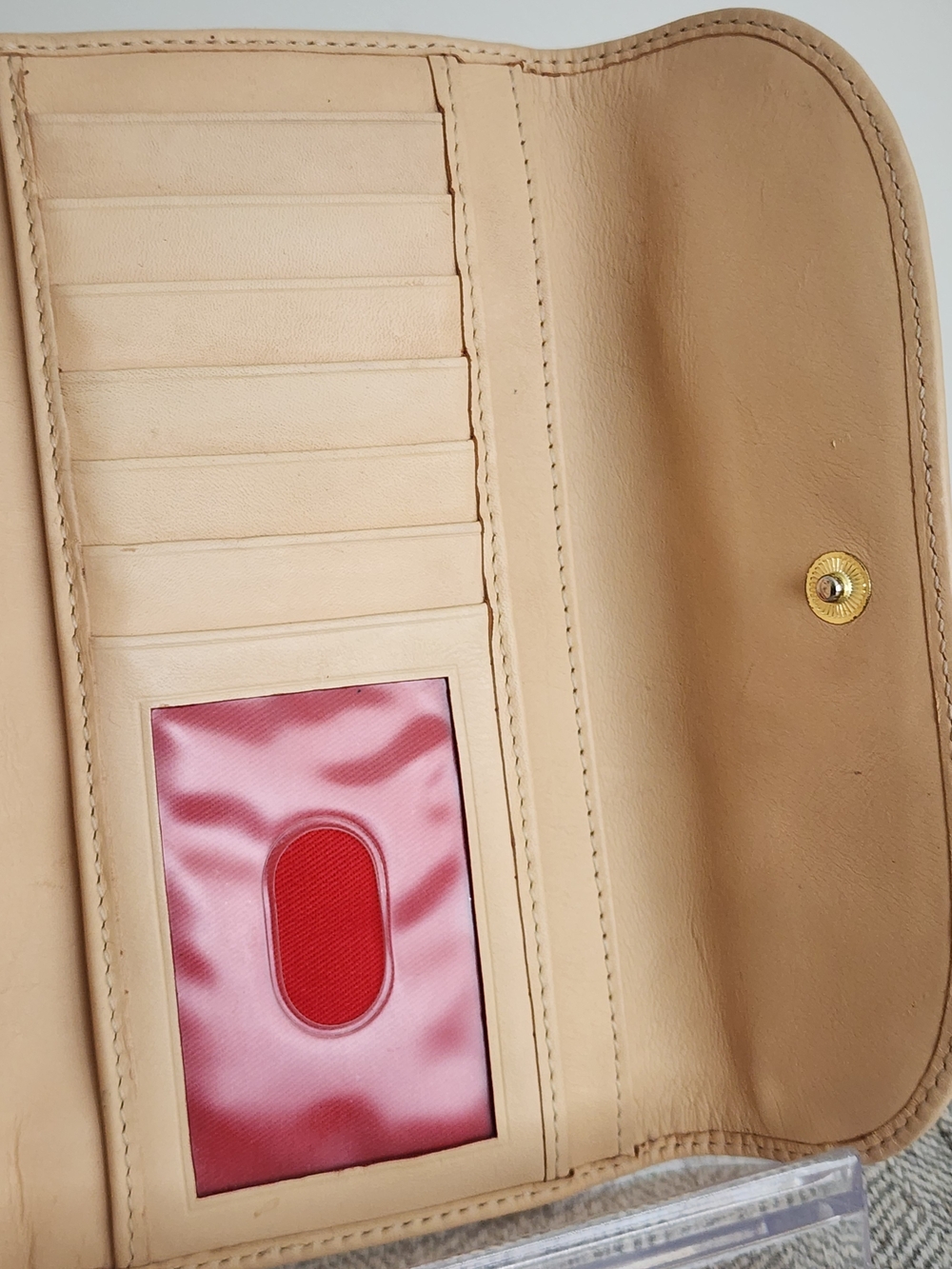 Y2K Dooney & Bourke Retro Scribble checkbook wallet Clutch With Rainbow Zipper! - Picture 8 of 10